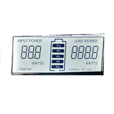 Monochromatyczny mały 6-calowy zegar dodatni TN 50-pinowy wyświetlacz LCD 6-cyfrowy 7-segmentowy