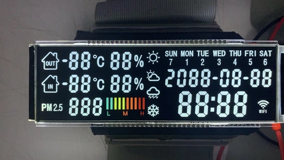Wysoki kontrast VA LCD wyświetlacz transmisywny negatywny 7 segment PIN połączyć przenośny medyczny