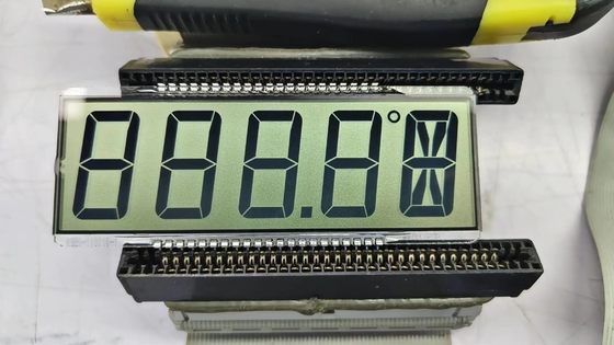 Chiński Producent TN 7 Segment LCD Display Monochrom Transmissive Module Transparent Character For Thermostat