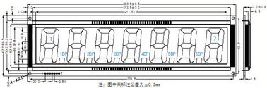 Moduł 7 segmentowego wyświetlacza STN LCD 7 Digits Transmissive Polarizer Mode