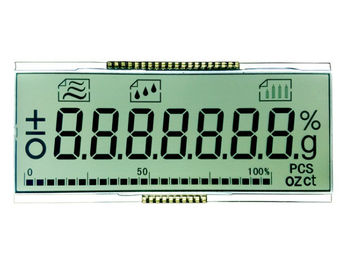 Monochromatyczny TN Wyświetlacz LCD 7-segmentowy 4-cyfrowy alfanumeryczny z wodoodpornym złączem 18-pinowym
