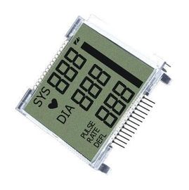 Monochromatyczny TN Wyświetlacz LCD 7-segmentowy 4-cyfrowy alfanumeryczny z wodoodpornym złączem 18-pinowym