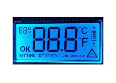 Niestandardowy TN HTN STN FTSN Odblaskowy panel LCD / Monochromatyczny moduł wyświetlacza numerycznego LCD