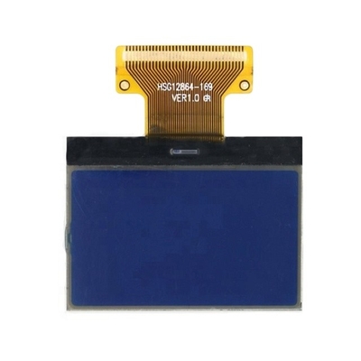 Moduł wyświetlacza LCD z niebieskim podświetleniem LED 28x64 COG Dot Matrix z interfejsem FPC