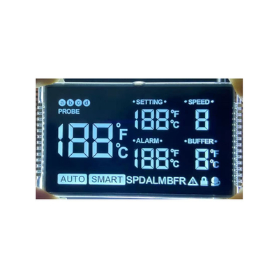 Cyfrowy kolorowy VA 7-segmentowy wyświetlacz LCD do regulatora temperatury