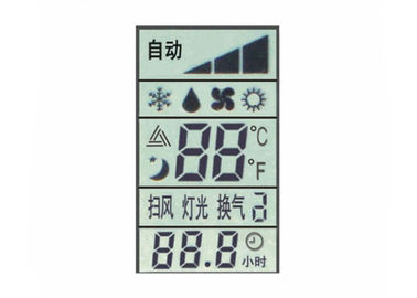 Niestandardowy wyświetlacz LCD 7-segmentowy wyświetlacz LCD z dodatnim, dodatnim wyświetlaczem do klimatyzatora