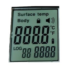 Wyświetlacz segmentowy LCD z interfejsem Zebra do termometru na podczerwień