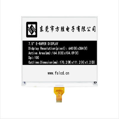 7,5-calowy 640x384 Dots E Papierowy ekran Spi E Ink do etykiety na półkę
