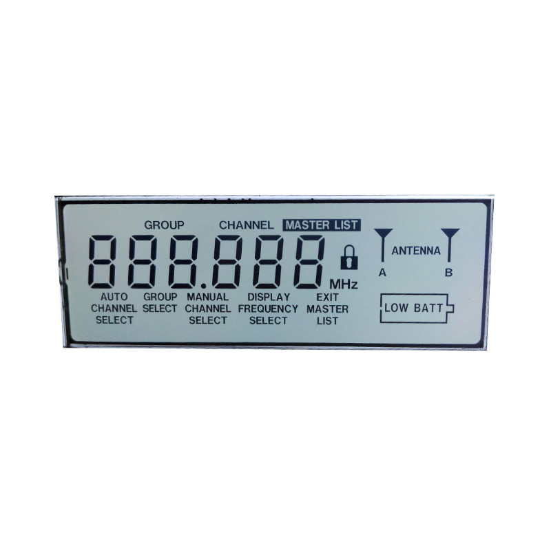 Monochromatyczny mały 6-calowy zegar dodatni TN 50-pinowy wyświetlacz LCD 6-cyfrowy 7-segmentowy