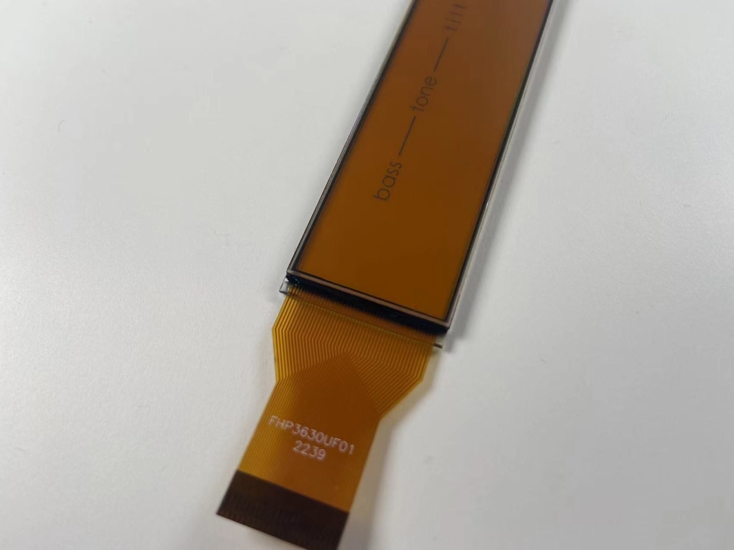 Wyświetlacz LCD HTN z pozytywnym macierzem Monochromatyczny 7-segmentowy transmisywny ekran graficzny LCD dla dźwięku