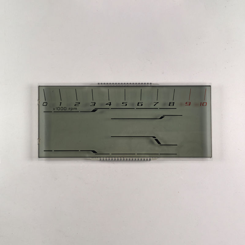 Producent Tanie niestandardowe wyświetlacz HTN LCD Osiem kształtu Monochrom 7 segment graficzny ekran LCD dla motocykli instrumentów