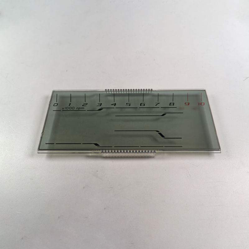 Producent Tanie niestandardowe wyświetlacz HTN LCD Osiem kształtu Monochrom 7 segment graficzny ekran LCD dla motocykli instrumentów