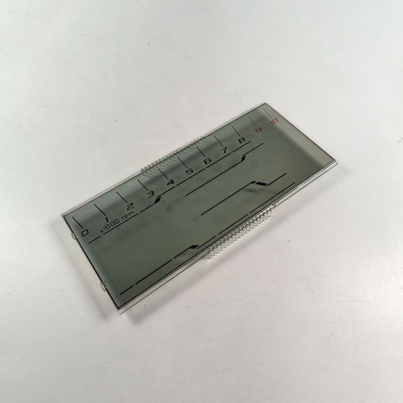 Producent Tanie niestandardowe wyświetlacz HTN LCD Osiem kształtu Monochrom 7 segment graficzny ekran LCD dla motocykli instrumentów