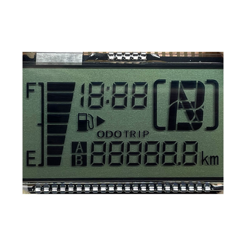 Wysokiej jakości niestandardowy wyświetlacz HTN LCD Osiem kształtu Monochrom 7 segment graficzny ekran LCD dla instrumentów motocykli