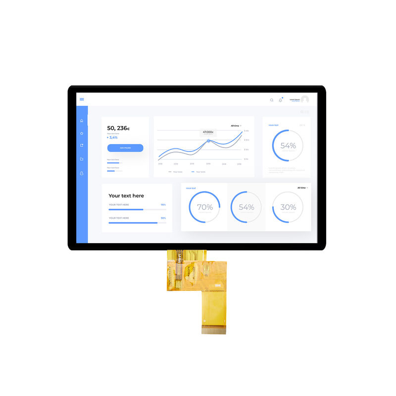Niestandardowy moduł 4,3-calowego ekranu dotykowego TFT LCD – rozdzielczość 800×480 | Obsługa RGB/MIPI/LVDS | Producent OEM/ODM