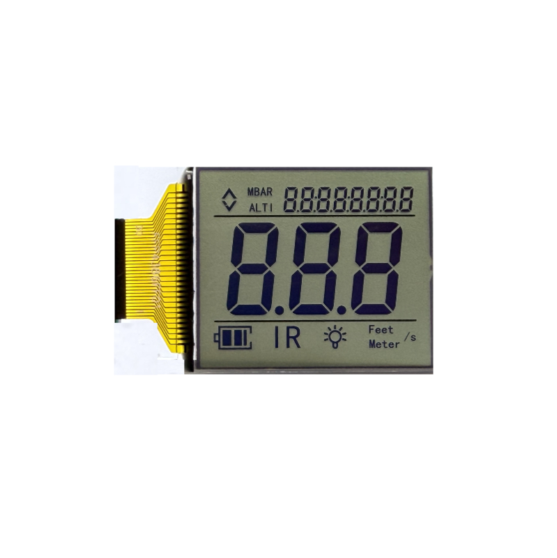 Segment OEM LCD dla instrumentu Low Power 7 Segment Wyświetlacz LCD Wyświetlacz Niestandardowy Wyświetlacz LCD