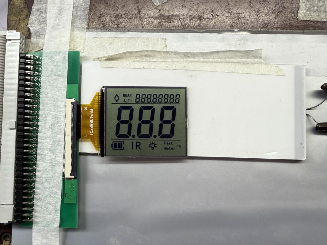 Niestandardowy wyświetlacz FSTN Black and White LCD | Monochrome segment LCD do zastosowań przemysłowych i elektronicznych