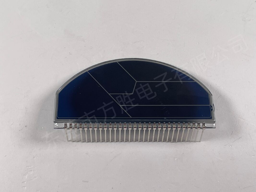 Niestandardowy niebieski film motocyklowy ekran LCD Wyświetlacze LCD monochromatyczne Półokrągły prędkościomierz Wyświetlacz LCD