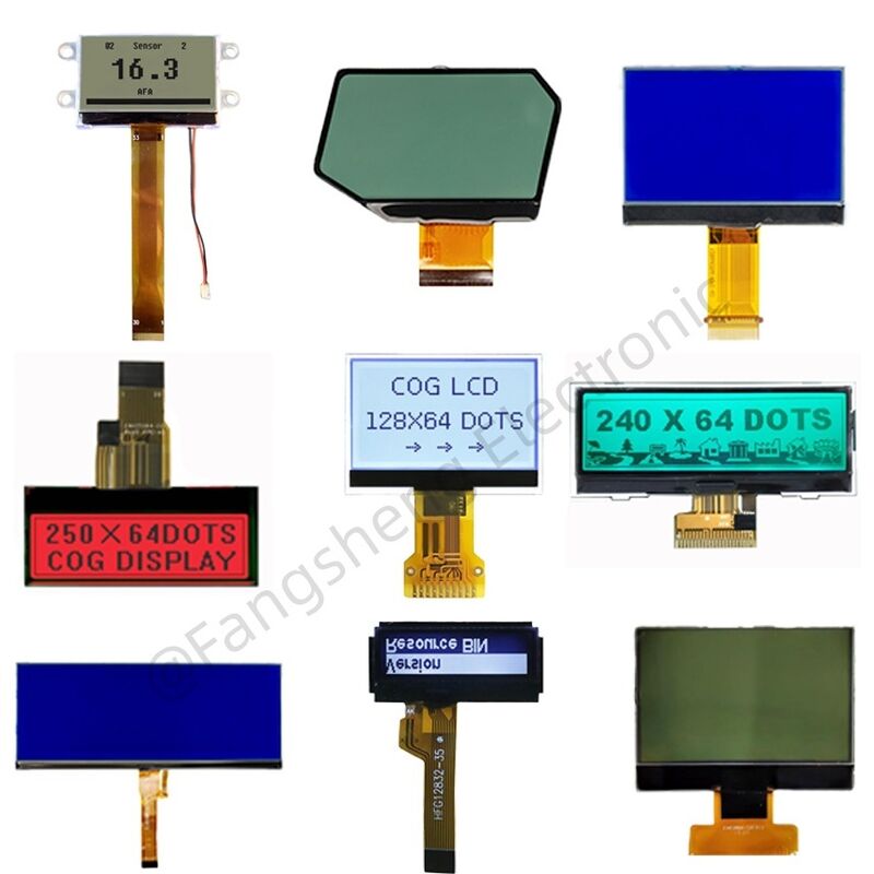 OEM COG LCD 128x64 192x64 240x128 COG LCD Factory ST7567 Wyświetlacz COG do sterowania przemysłowego
