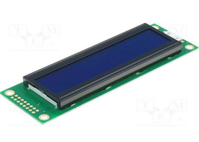 20 x 2 mały kolorowy wyświetlacz LCD, 2002 Monochromatyczny wyświetlacz z matrycą punktową