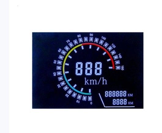 Moduł wyświetlacza LCD VA Indywidualny segmentowy wyświetlacz Lcd, okrągły wyświetlacz LCD z negatywem, 14-segmentowy moduł LCD