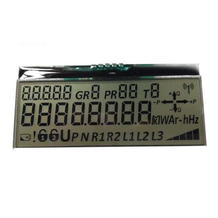 17-cyfrowy, 7-segmentowy, niestandardowy moduł Lcd, metalowy, półprzezroczysty wyświetlacz LCD Cog I2C Serial Energy Meter