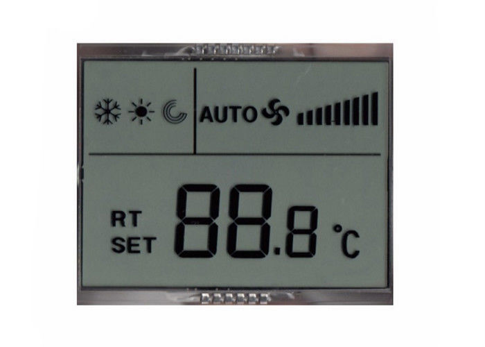 Niestandardowy wyświetlacz LCD 7-segmentowy wyświetlacz LCD z dodatnim, dodatnim wyświetlaczem do klimatyzatora