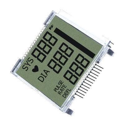 Monochromatyczny TN Wyświetlacz LCD 7-segmentowy 4-cyfrowy alfanumeryczny z wodoodpornym złączem 18-pinowym