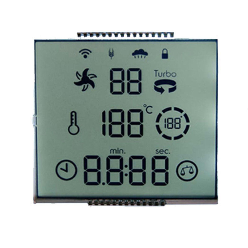Niestandardowy wyświetlacz LCD Zebra / TN HTN Moduł wyświetlacza LCD do termostatu
