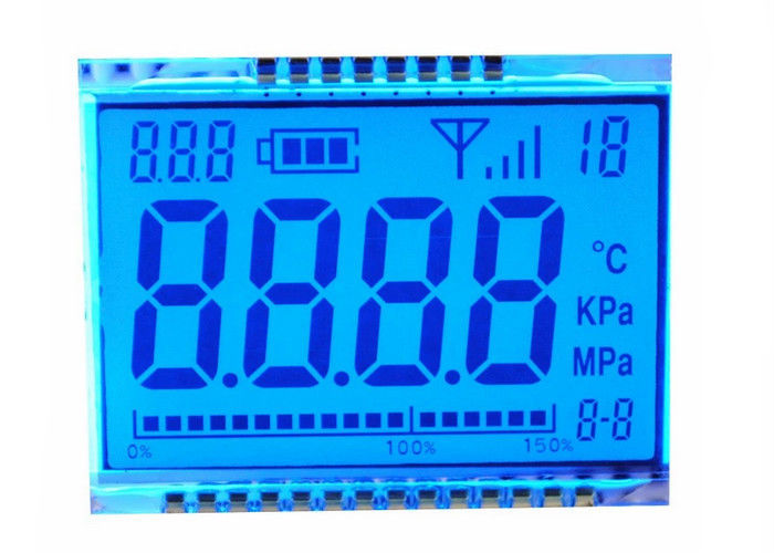 Digit 7 Segment TN Reflective LCD Display Niestandardowy rozmiar dla miernika 3.3V