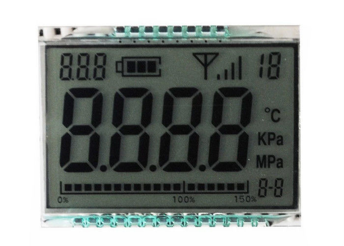 Digit 7 Segment TN Reflective LCD Display Niestandardowy rozmiar dla miernika 3.3V