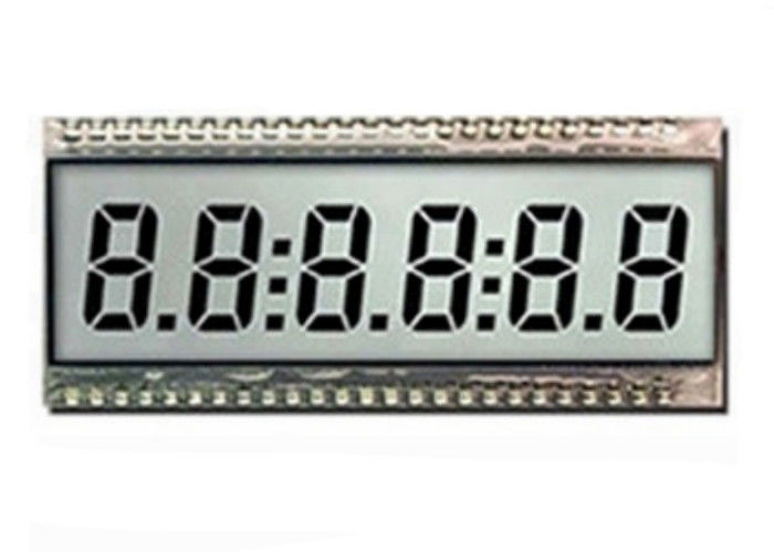White Color TN LCD Display Niestandardowy numeryczny wyświetlacz LCD Monochromatyczny moduł