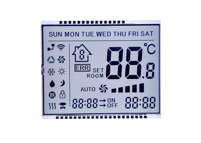 Kontrastowy wyświetlacz LCD STN z 7-segmentowym szerokim ekranem dla produktów elektronicznych