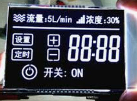 Niestandardowy 7-segmentowy moduł wyświetlacza monochromatycznego LCD typu VA Kontrastowy wyświetlacz LCD z białym podświetleniem LED