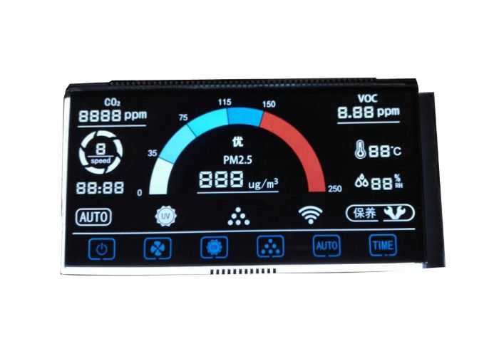 Niestandardowy ekran wyświetlacza VA Lcd 14-segmentowy moduł Lcd Wyświetlacz negatywowy 7-segmentowy moduł Lcd