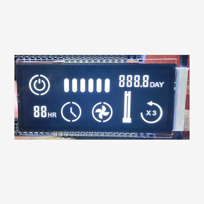 Niestandardowy monochromatyczny wyświetlacz LCD TN, cyfrowy segmentowy wyświetlacz LCD do monitora samochodowego
