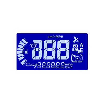 TN 6 O'Clock Monochromatyczny, transfleksyjny, niestandardowy wyświetlacz LCD do instrumentu