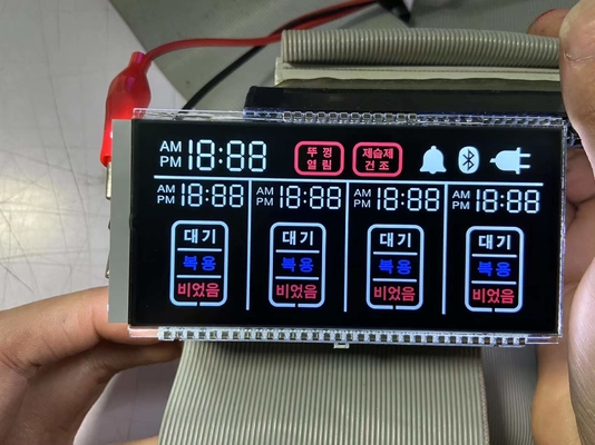Niestandardowy negatywny VA 6 O Clock LCD Display Transmissive Digit Graphic LCD Glass Va Panel For Smart House