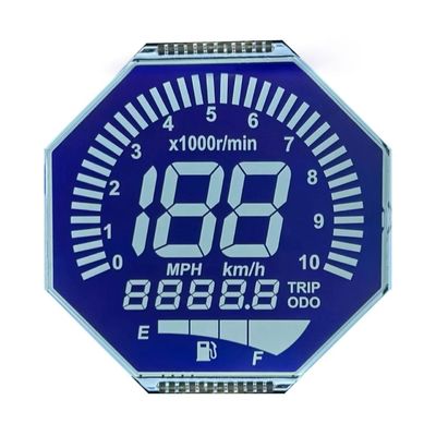 Zindywidualizowany wyświetlacz matrycowy HTN LCD Osiem kształtu Monochrom 7 segment Graficzny ekran LCD Do instrumentów motocykli