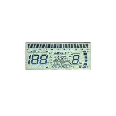 Producent Tanie niestandardowe wyświetlacz HTN LCD Osiem kształtu Monochrom 7 segment graficzny ekran LCD dla motocykli instrumentów
