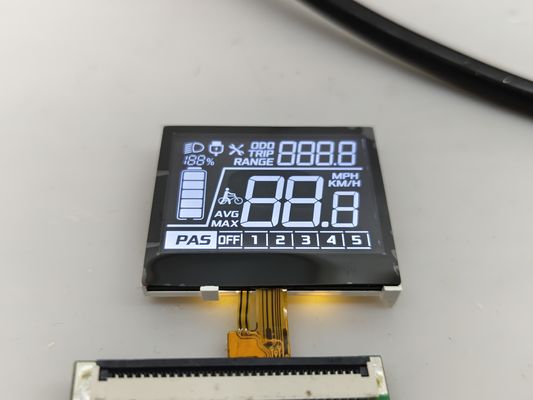 Sprzedaż fabryczna 7 Segment VA COG Moduł LCD Niestandardowy Negatyw Do Roweru Elektrycznego