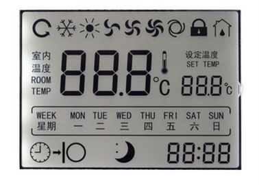 Niestandardowy wyświetlacz LCD Zebra / TN HTN Moduł wyświetlacza LCD do termostatu