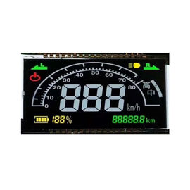 Rozmiar niestandardowy 7 segmentów Ekran kwadratowy HTN Wyświetlacz LCD 12 PIN Statyczna metoda jazdy