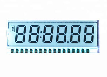 White Color TN LCD Display Niestandardowy numeryczny wyświetlacz LCD Monochromatyczny moduł