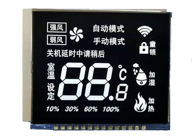 Niestandardowy 7-segmentowy moduł wyświetlacza monochromatycznego LCD typu VA Kontrastowy wyświetlacz LCD z białym podświetleniem LED