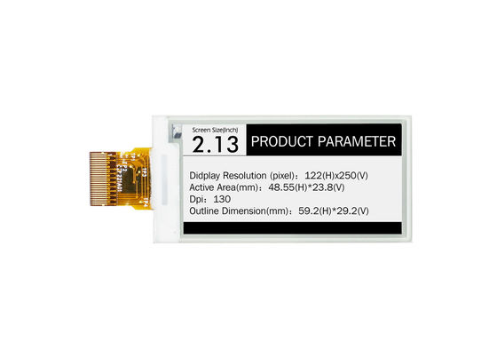 2.13 ″ 122RGB * 250 E Ink Display do elektronicznego przywieszki cenowej