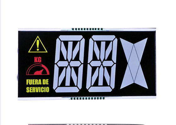 Wyświetlacz LCD 8 cyfr VA DFSTN Lcd 7-segmentowy wyświetlacz dziesiętny Ujemny, wysoki kontrast Tryb Lcd Szeroki kąt widzenia Ekran