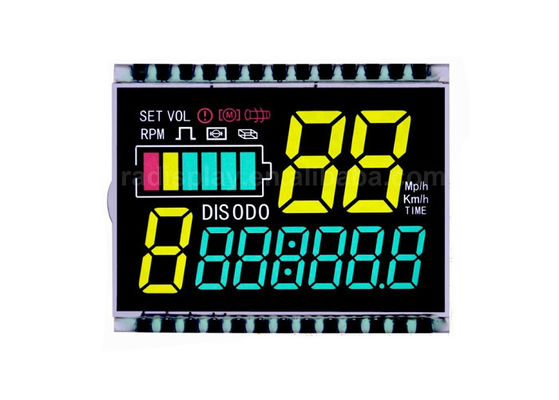 Niestandardowy ekran wyświetlacza VA Lcd 14-segmentowy moduł Lcd Wyświetlacz negatywowy 7-segmentowy moduł Lcd