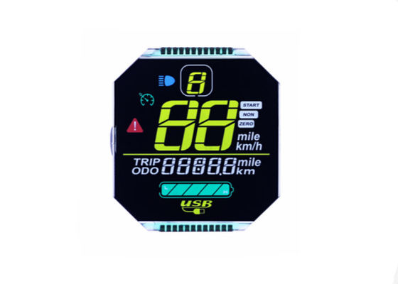 Niestandardowy 7-segmentowy zaokrąglony moduł LCD