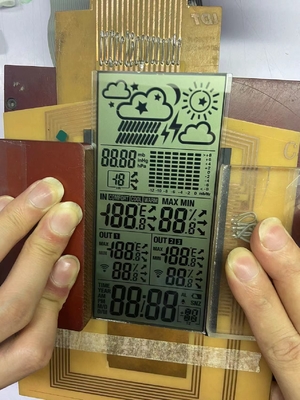 Niskie zużycie energii Wyświetlacz LCD TN Duży moduł segmentowy do inteligentnego termostatu